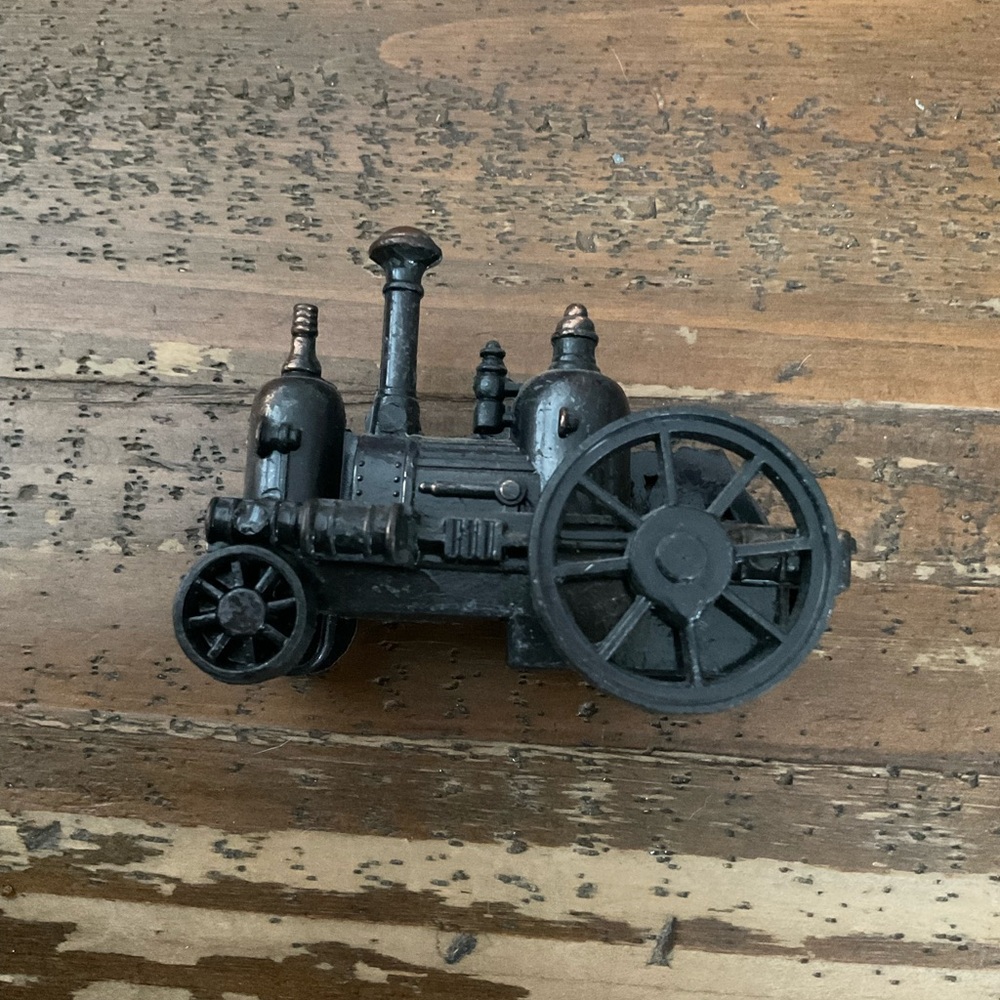 VINTAGE ANTIQUE FINISH DIE CAST METAL HODGE STEAMER STEAM PENCIL SHARPENER - Picture 8 of 8